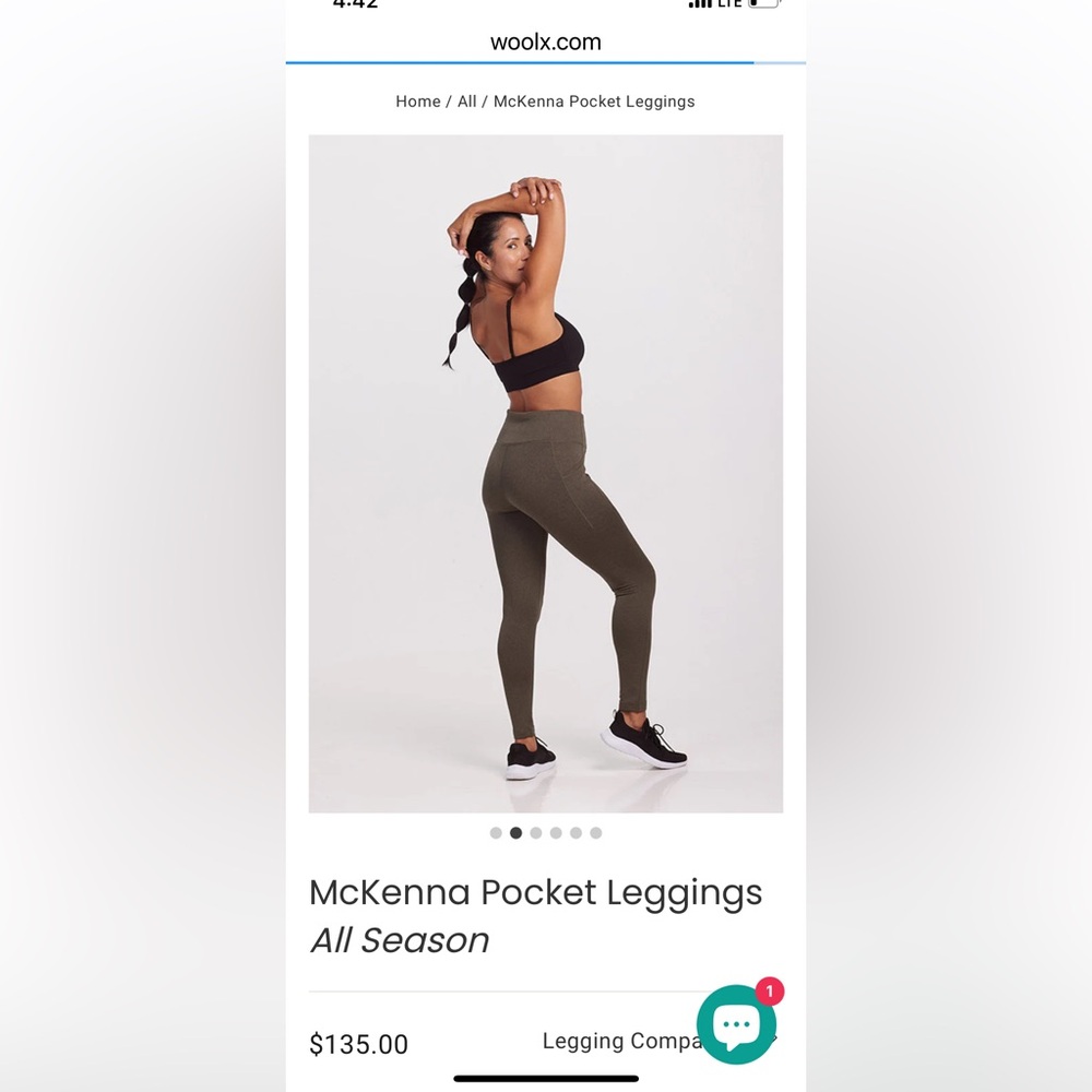Woolx merino wool leggings